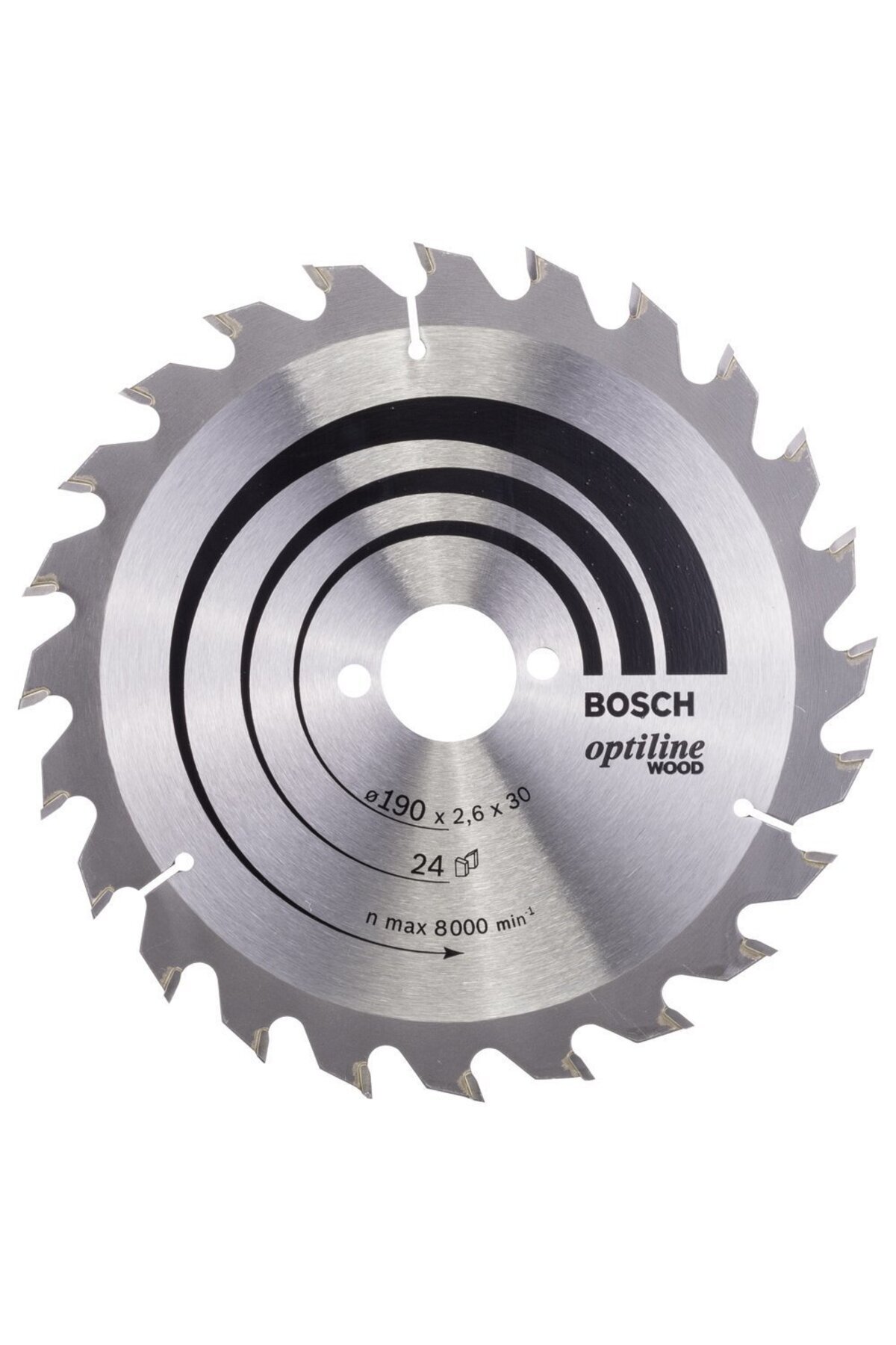Bosch - Optiline Serisi Ahşap için Daire Testere Bıçağı 190*30 mm 24 Diş