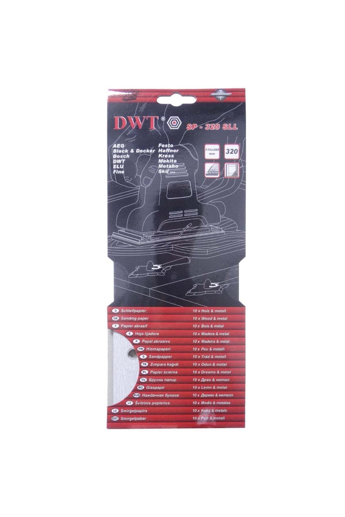 DWT Sp-320sll Dikdörtgen Delikli Zımpara Kağıdı 115x280mm 320 Kum