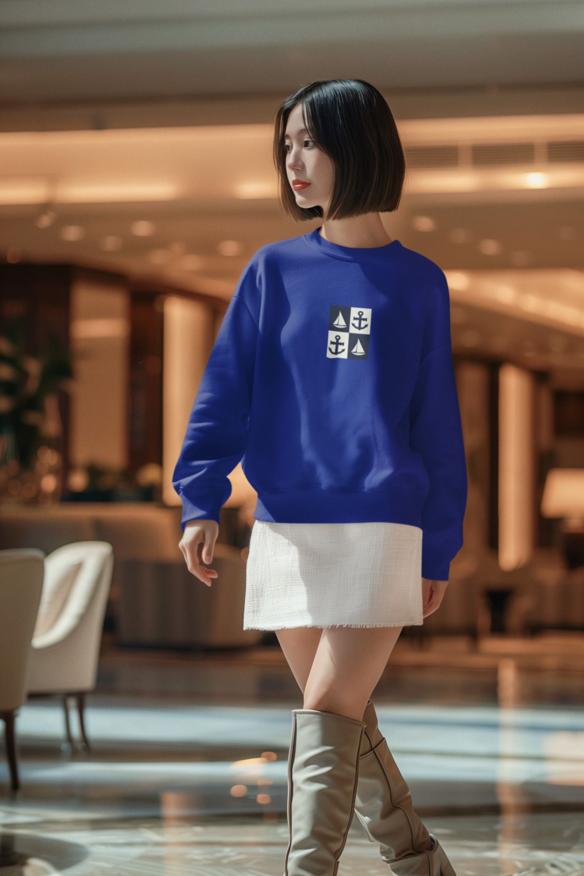 xtreme turkey-Sailing Anchor Design Sweatshirt 7