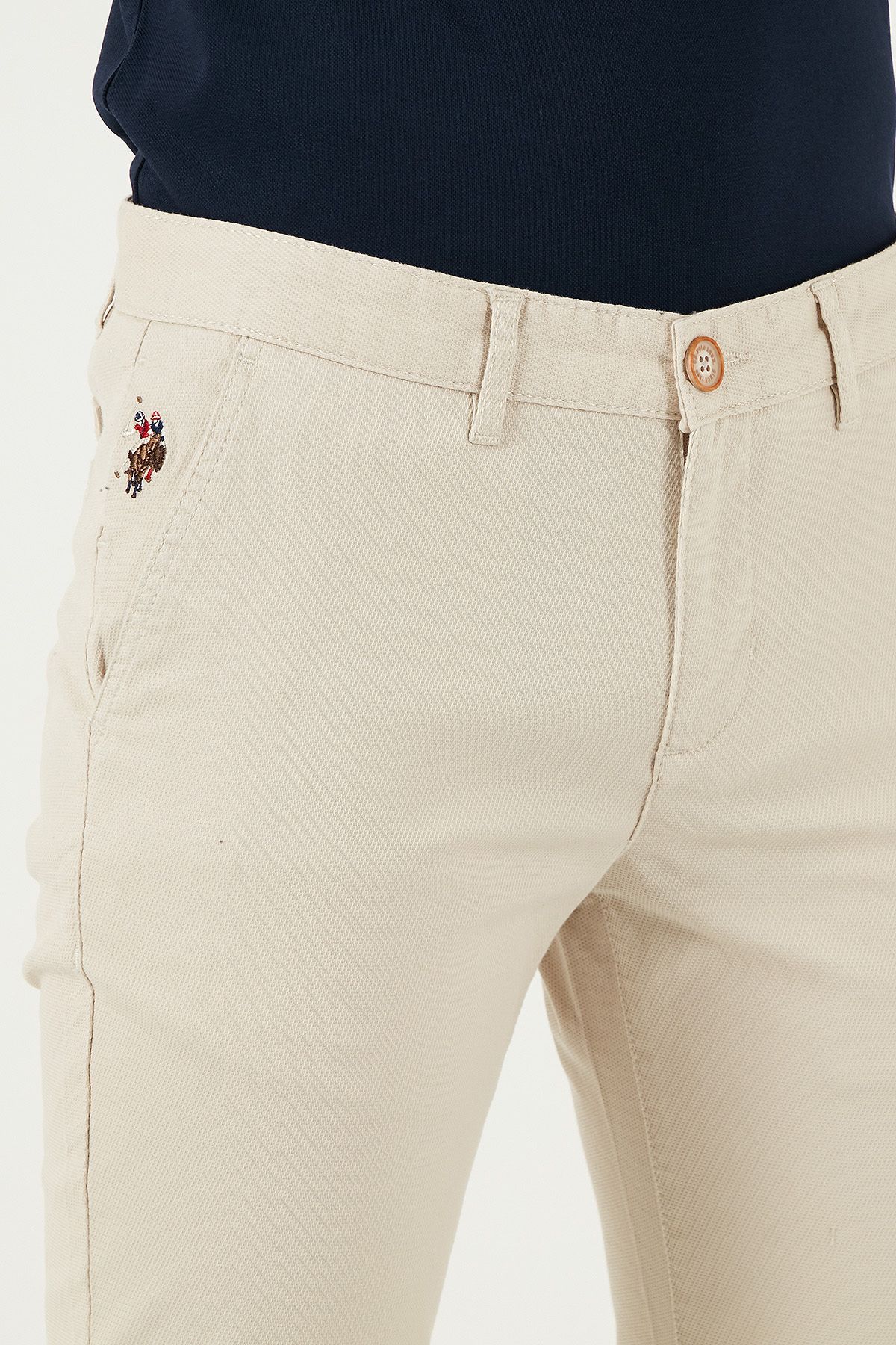 U.S. Polo Assn.-U.S. Polo Cotton Slim Fit Regular Waist Skinny Leg Pants Men's Trousers G081Sz 0782098518 5