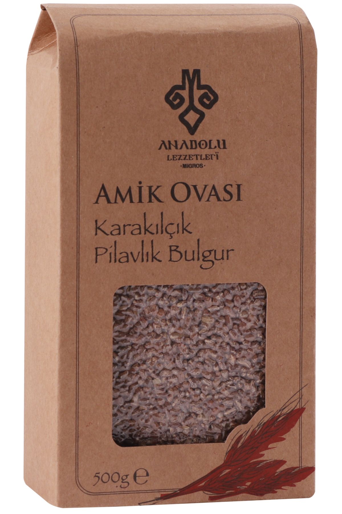 ZAYKA Anadolu Lezzetleri Amik Ovası Karakılçık Pilavlık Bulgur 500 G