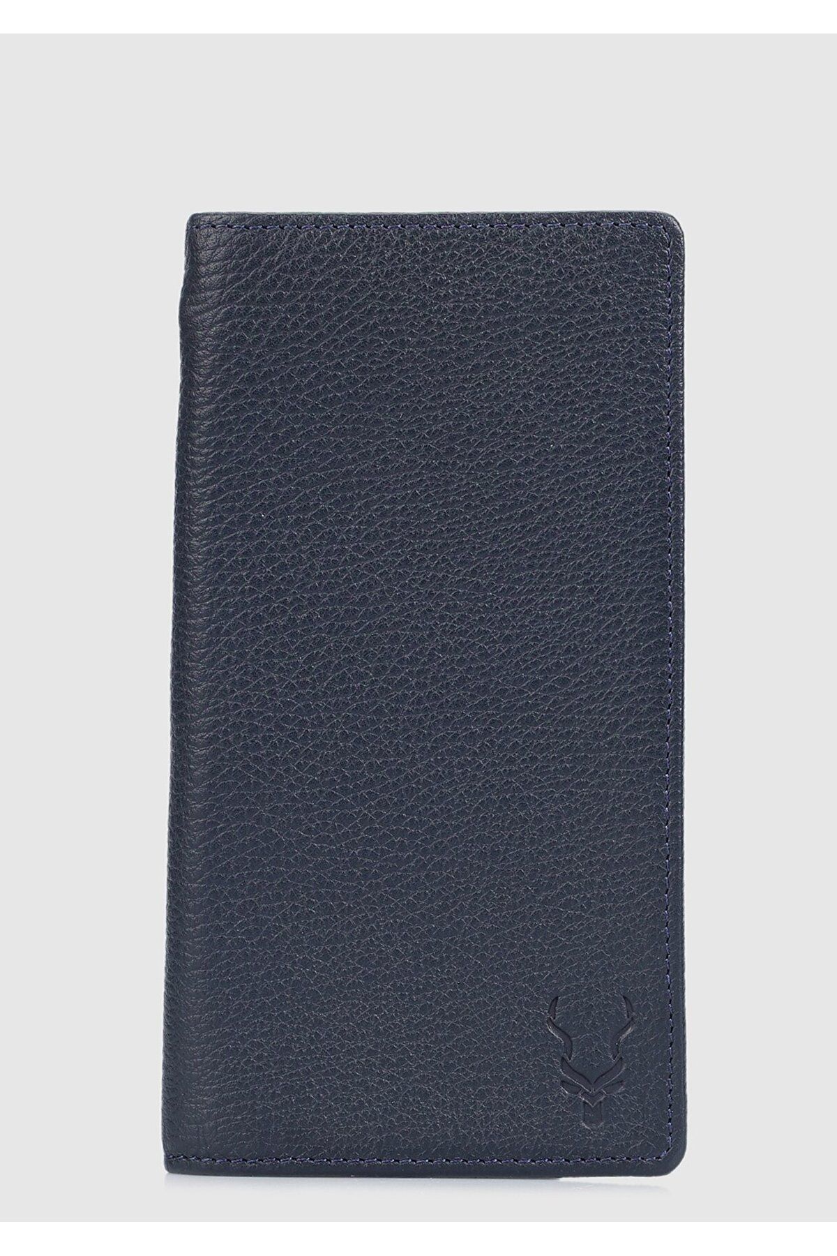 کیف پول چرم اصل آبی ناوی Car0014 Carrera