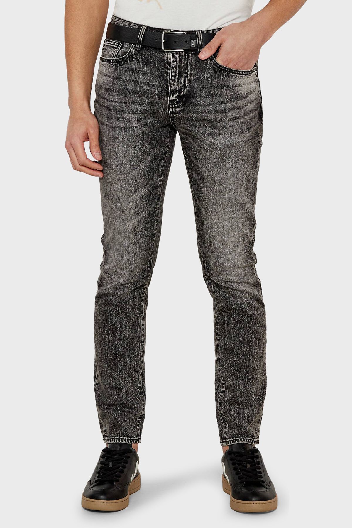 شلوار نخی کشدار اسکینی تناسب معمولی شلوار جین کمری لاغر جین مردانه JEANS XM000070 AF13 Armani Exchange