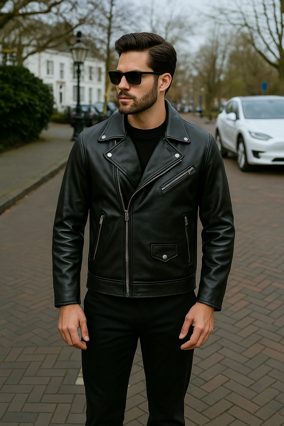 Jaglion  Erkek Yeni Sezon Deri Ceket - Görsel 3