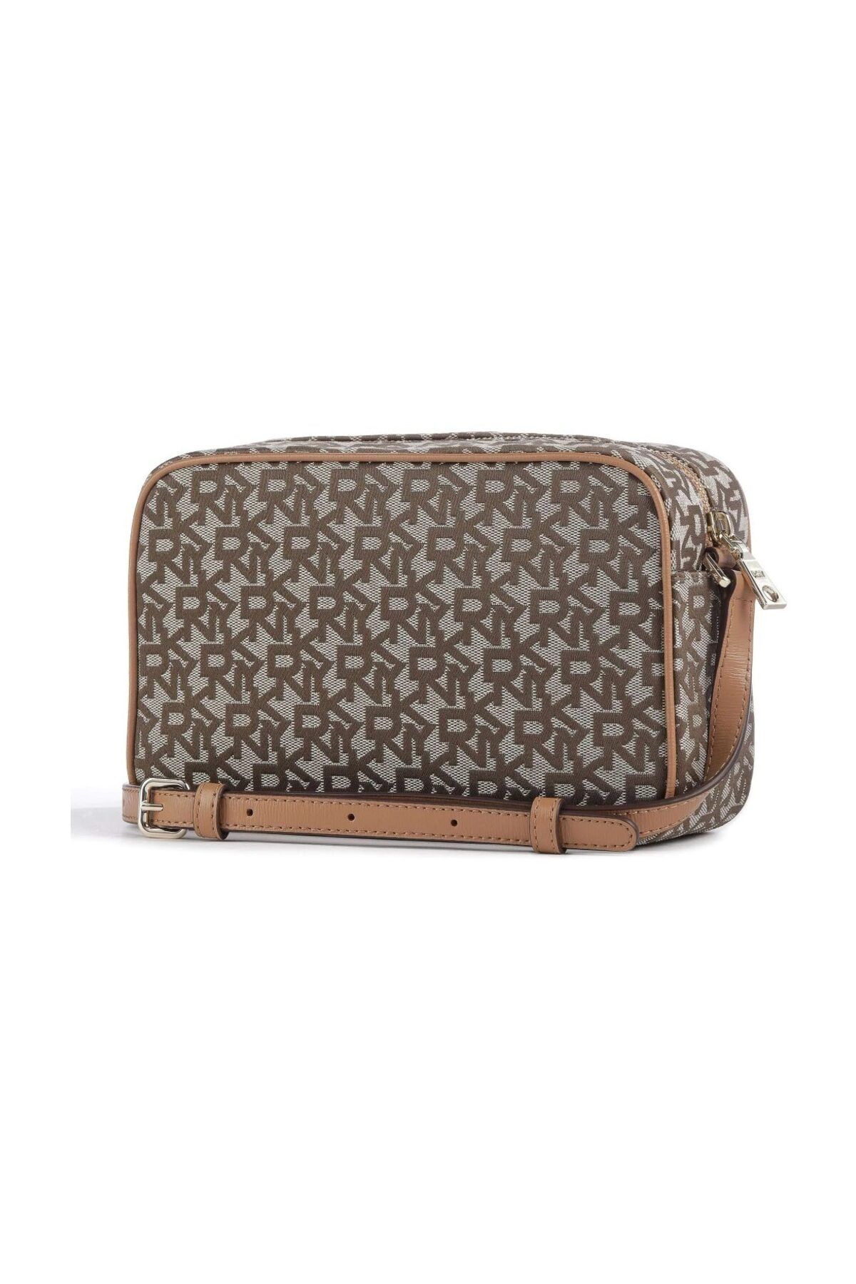Dkny-Jasnobrązowa damska torebka typu crossbody 22x13x7 cm R31EFF39DVX 2