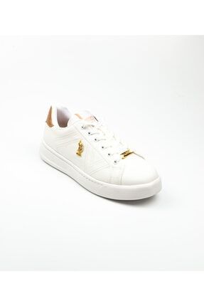 U. S. Polo. Assn 101038412 Extra Beyaz Kadın Sneaker Ayakkabı Beyaz-36 USPKZ101038412B00436