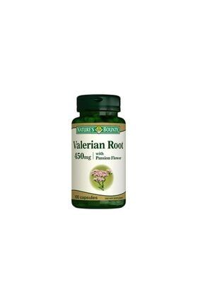 Valerian Root 450mg With Passion Flower (KEDİ OTU & PASSİFLORA)takviye Edici Gıda 100 Kapsül farmavantaj3903