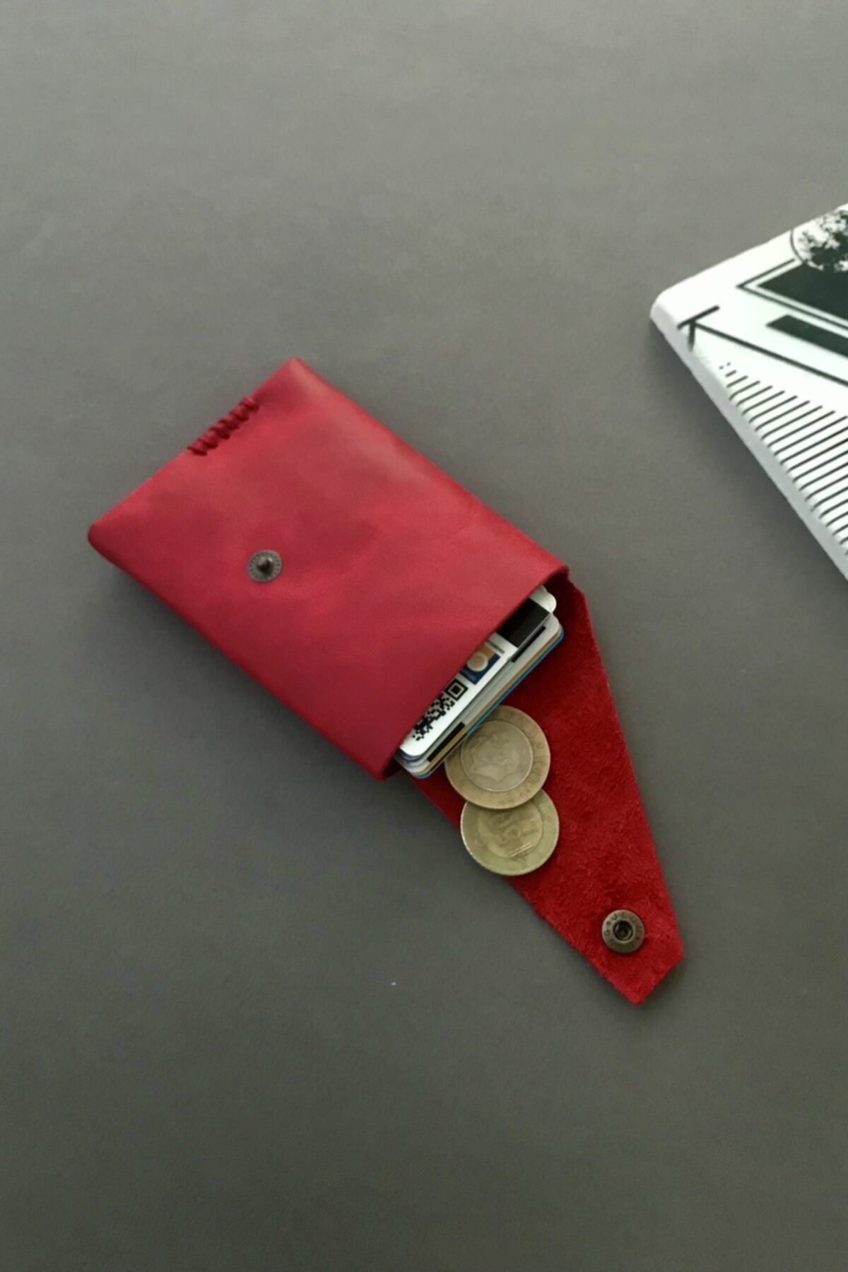 کیف پول مردانه قرمز anchoraft | ALFA اورجینال - تصویر 4
