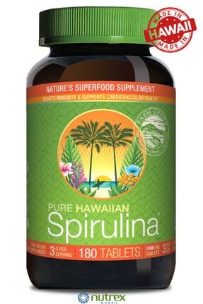 Pure Hawaiian Spirulina 1000mg 180 Kapsül