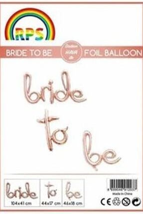 El Yazısı Rose Gold Bride To Be Folyo Balon 19842011