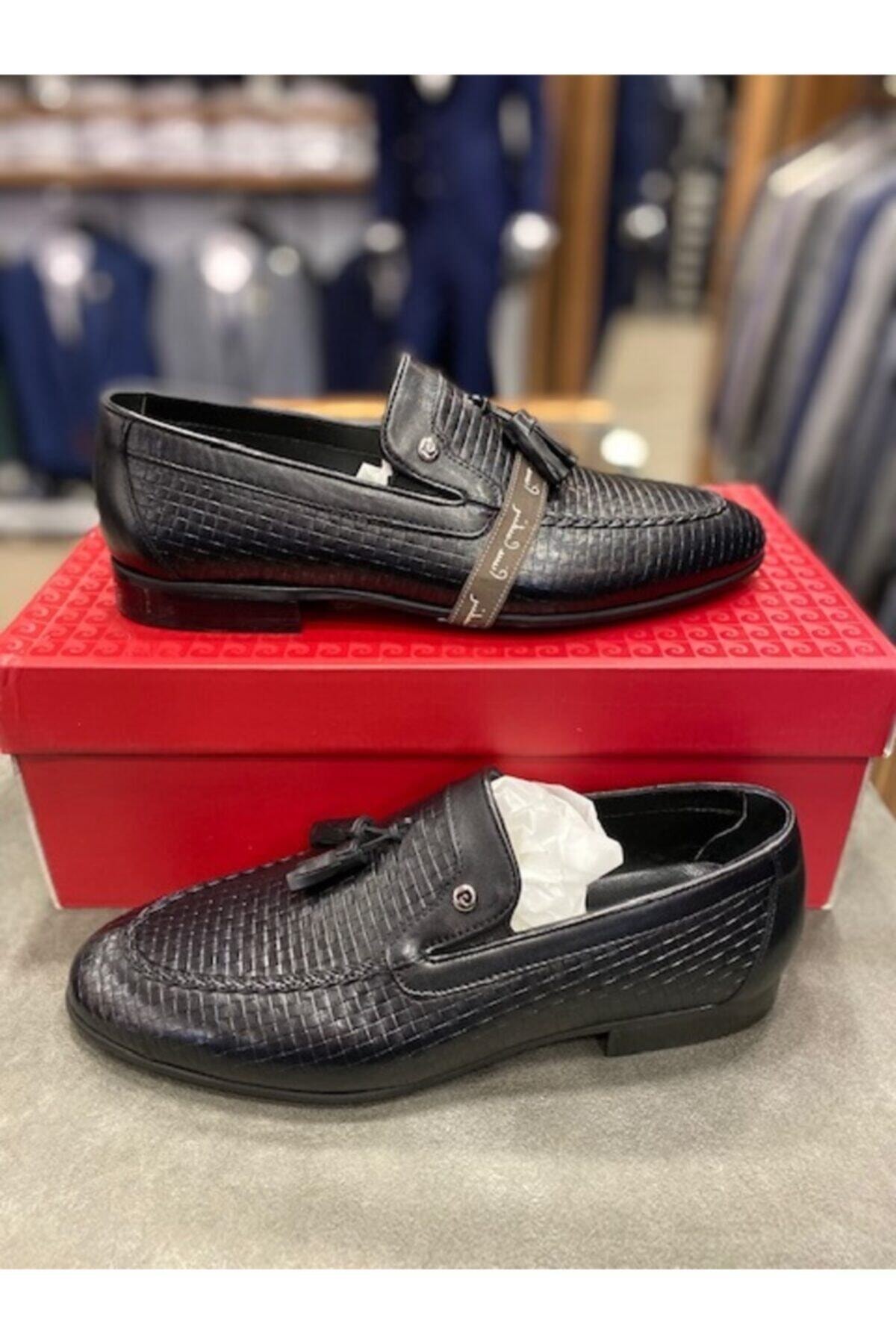 کفش کژوال پیر کاردین مردانه چرم اصل مشکی  راسته      Casual / کژوال | Pierre Cardin 786 - تصویر 3