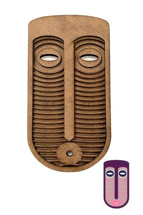 Afrika Maskesi - 50cm Boyanabilir Ham Mdf Maske ETE-MSK032-1