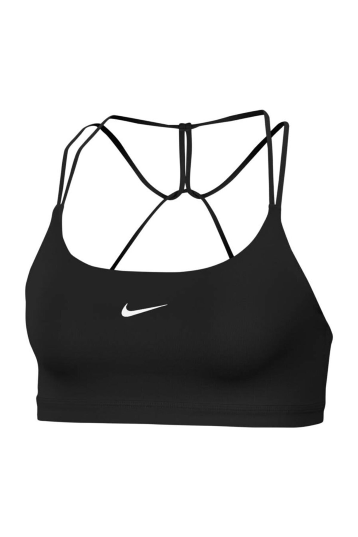 Nike W Nk Df Indy Strpy Nonpded Bra Kadın Siyah Sporcu Sütyeni - Ct3721-010