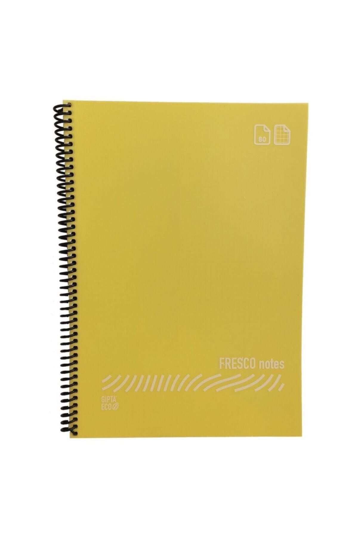 Gıpta-Fresco Notes Eco Plastic Cover Lined Spiral Notebook A4 60 Sheets 1