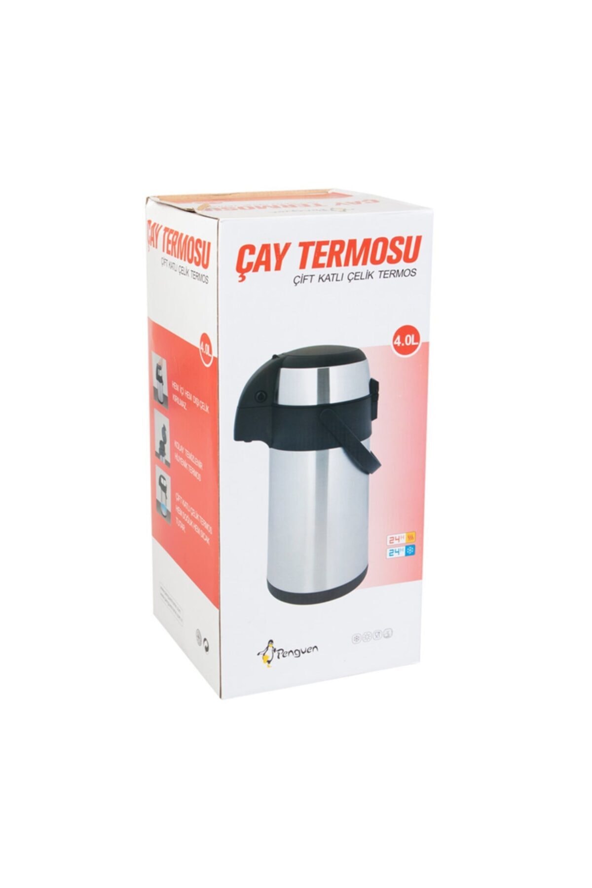 okularenkkat Penguen Çift Katlı Çelik Termos 4lt Png-1240a fotoğrafı 2 (önizleme)