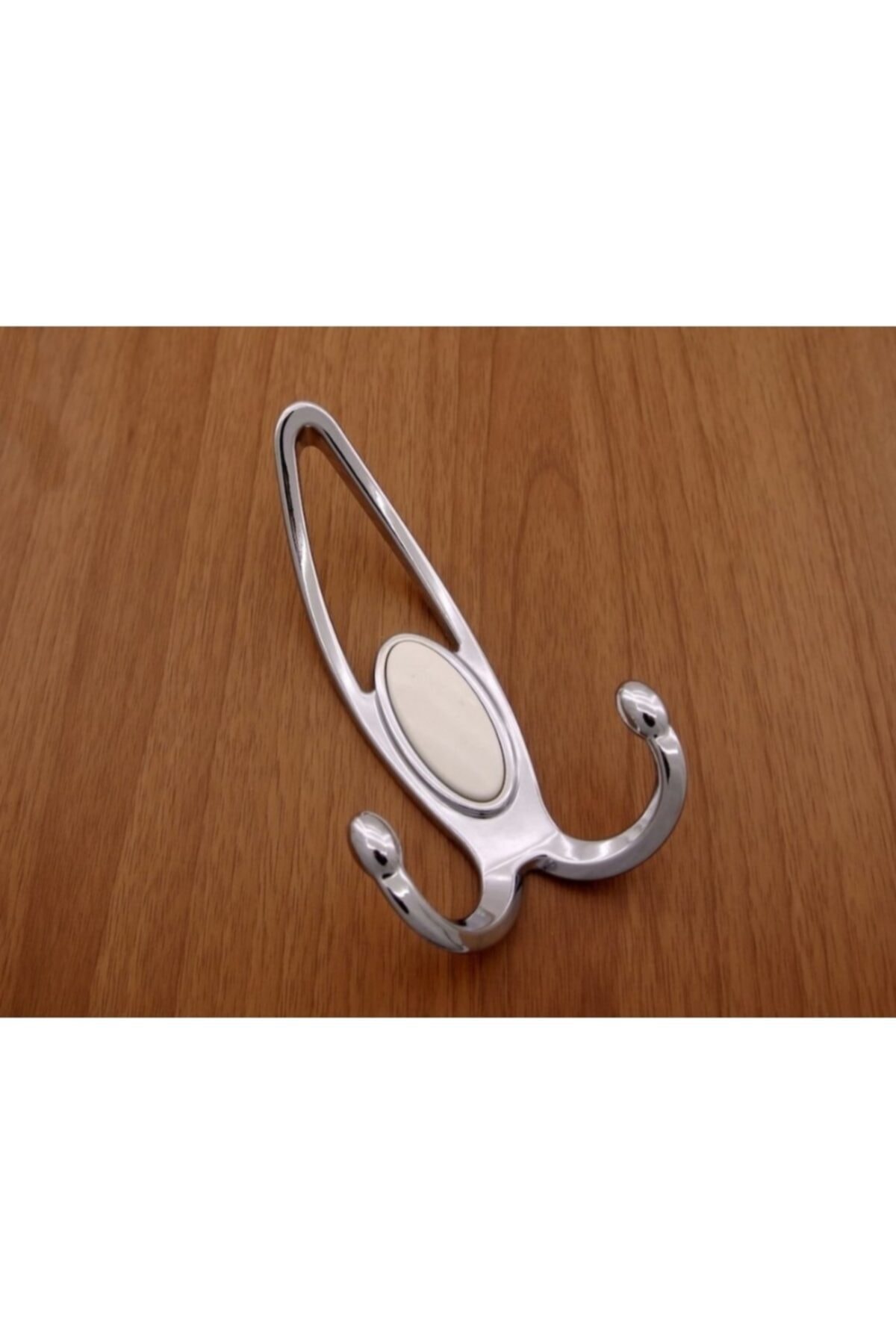 Metax Space Hanger (LARGE) Chrome-White Towel Door Dress Coat Rack Cloakroom Hanger Hidden Screw