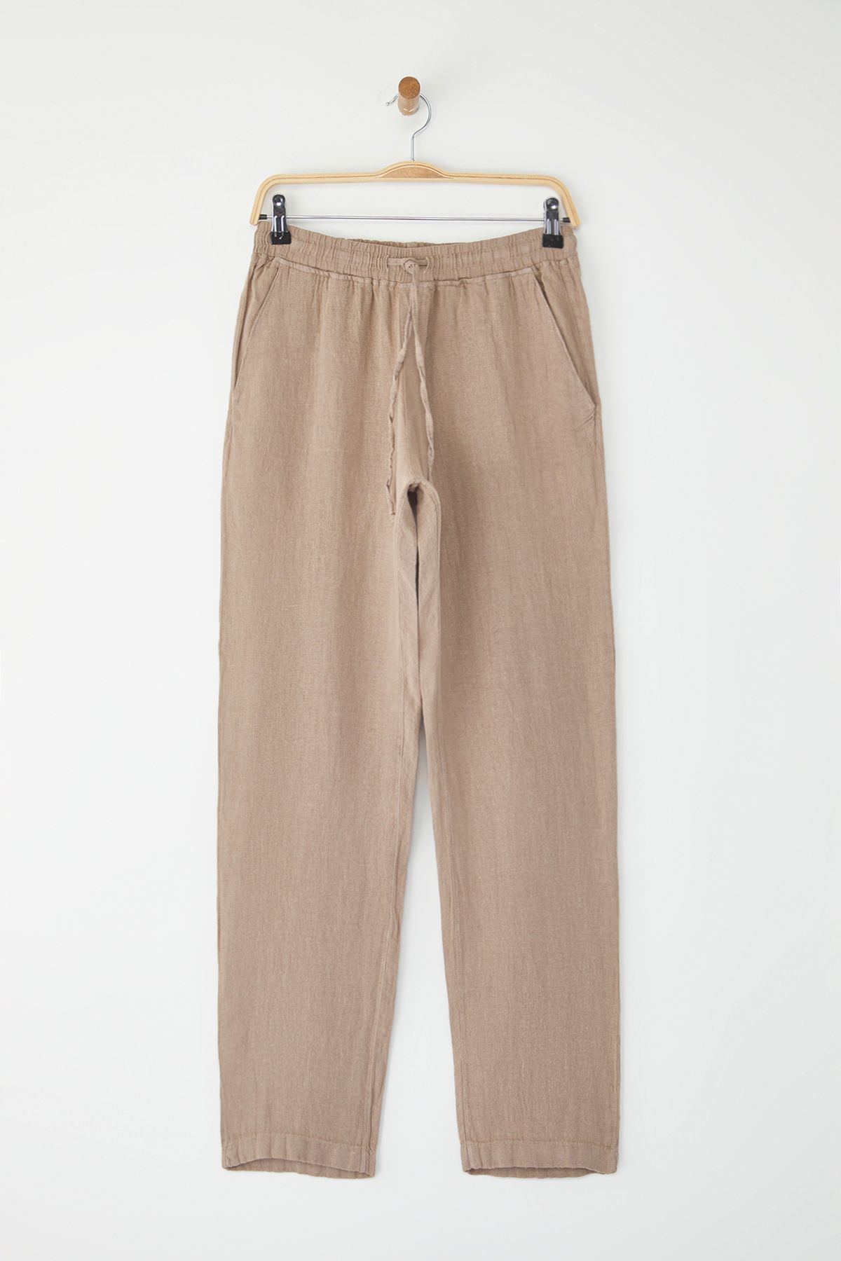trendyol-man-mens-beige-unifarben-high-waist