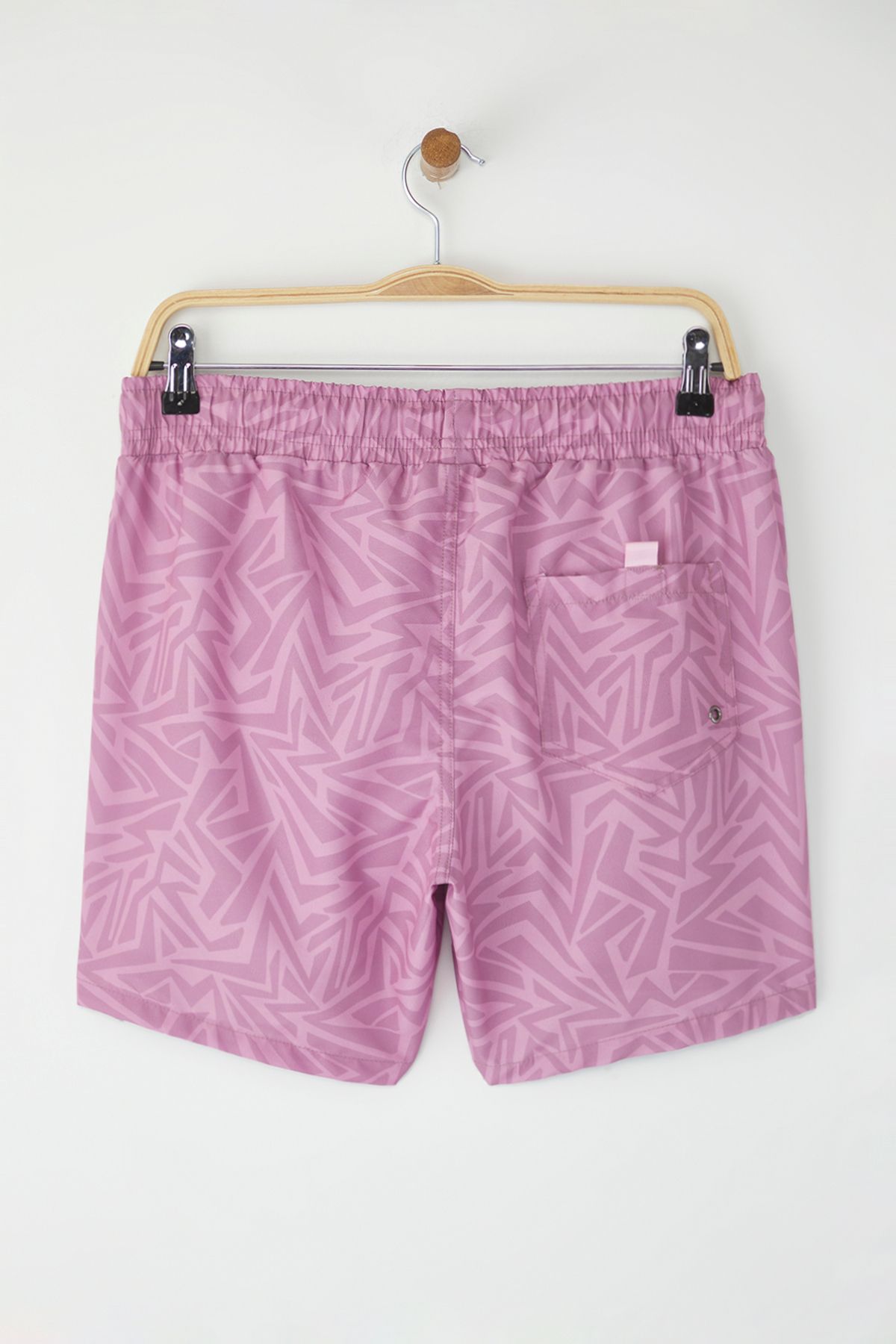 Trendyol Collection-Dusty Rose Standard Size Γεωμετρικό εμπριμέ μαγιό Σορτς θαλάσσης TMNSS24DS00007 8