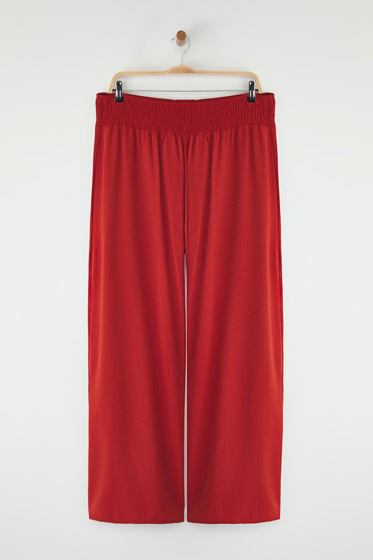 Trendyol Curve-Imbracaminte de plaja cu talie inalta din gresie Pantaloni marimi mari TBBSS25AR00000 8