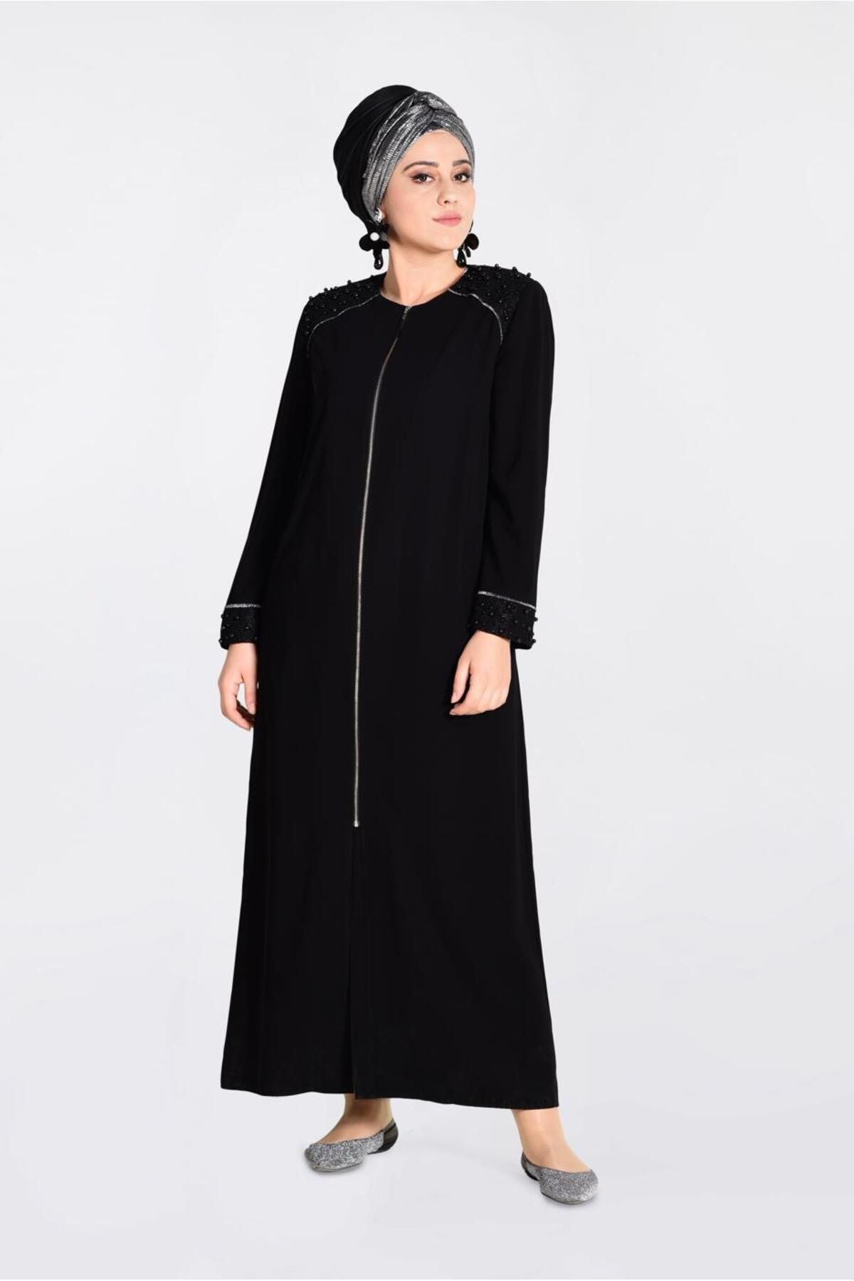 زیپ PEARL DETAILED ABAYA 8290 Alvina