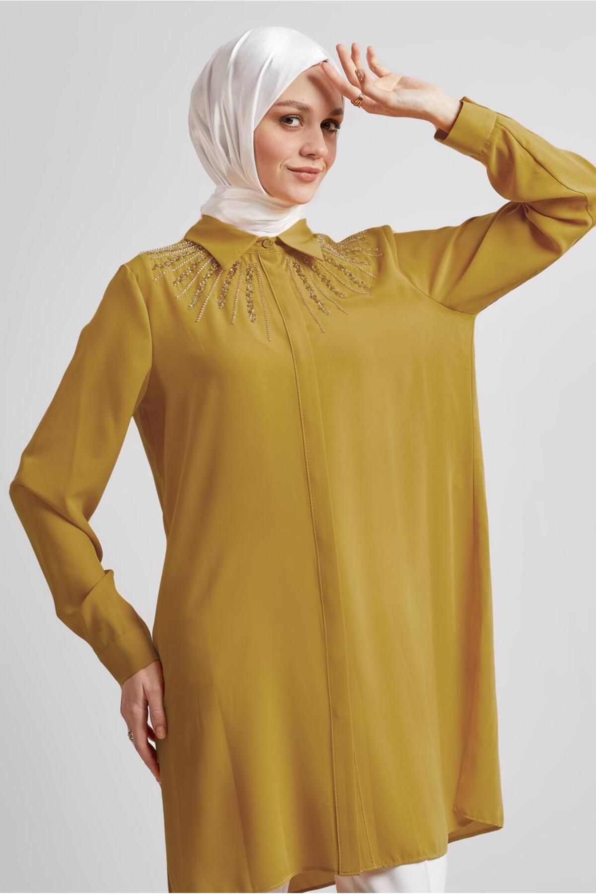تونیک یقه پیراهن 45421 Alvina