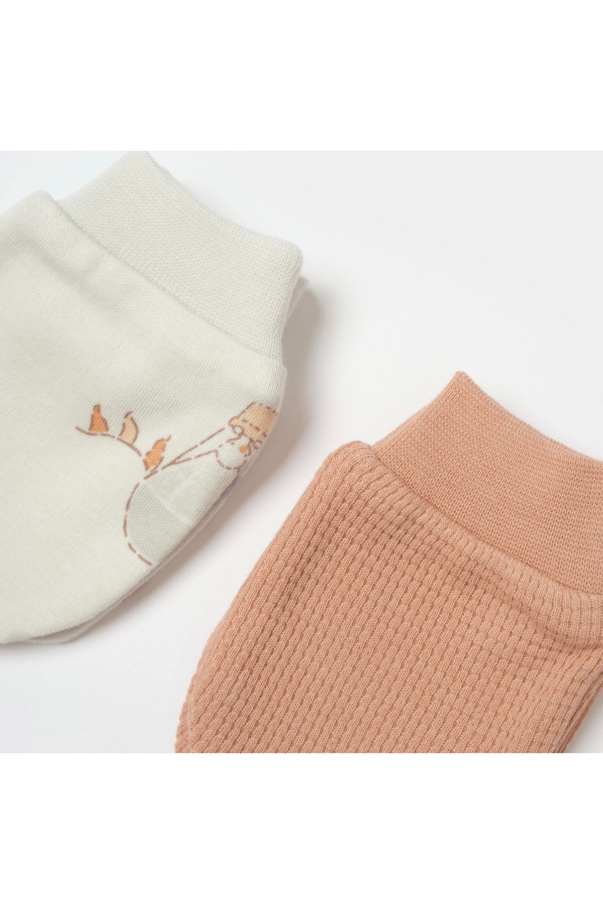Bibaby Biorganic Teach Me 2'Li Bebe Eldiven 72240 Red