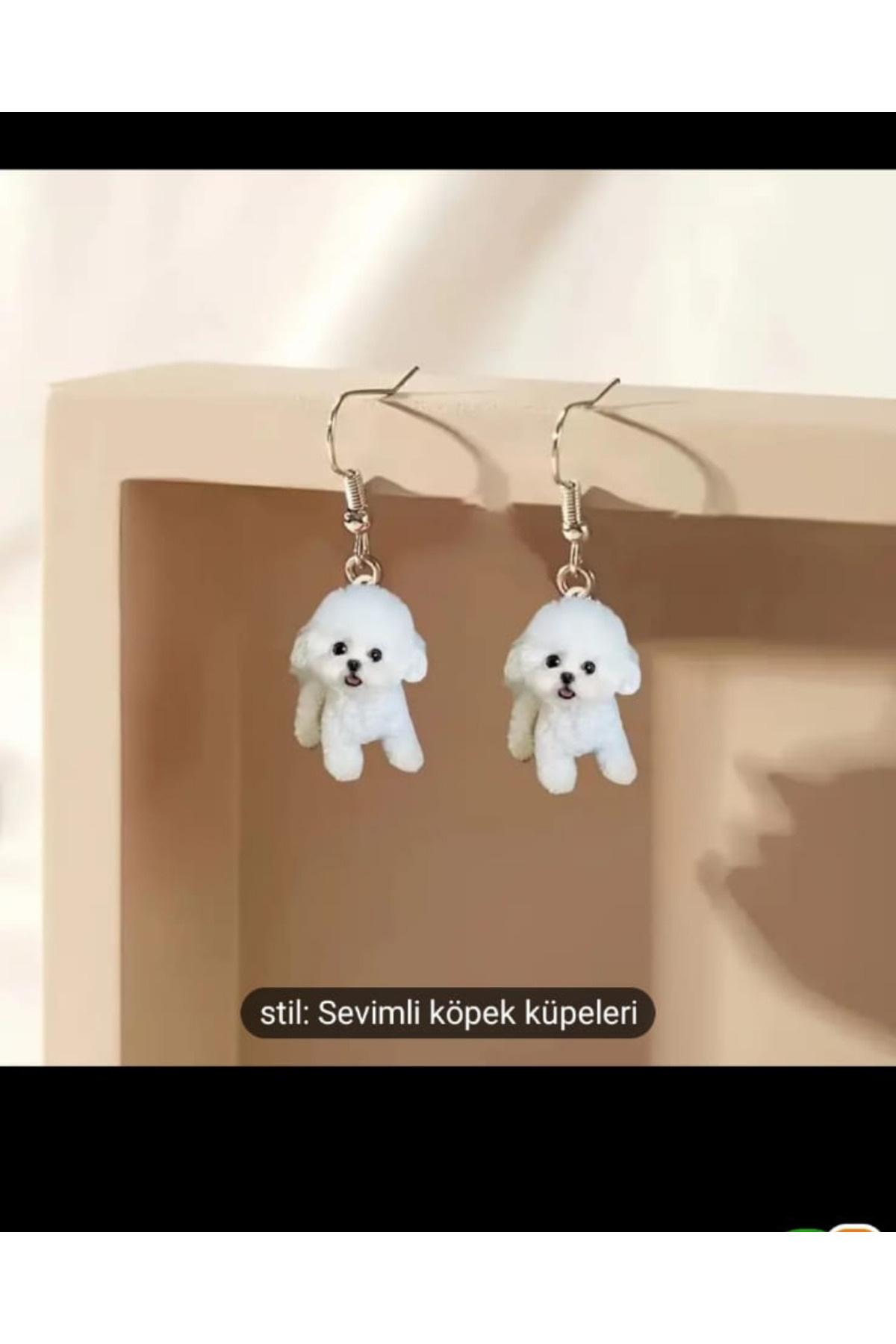 Sevimli Köpekler Küpe Sevimli Çocuk Küpeleri Neşeli Kız Çocuk Küpesi Figürlü Kız Çocuk Küpesi
