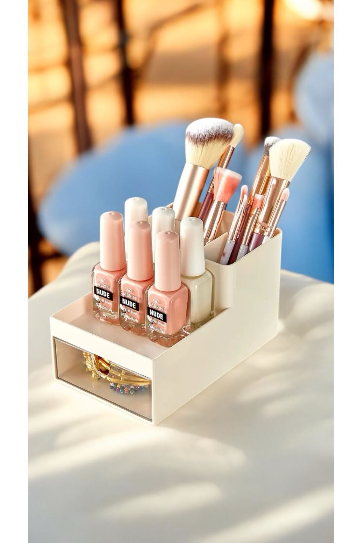 Bayev-Tattoo Multi-Storey Drawer Office, Jewelry Makeup Organizer / Cosmetic Desktop Organizing Box 2