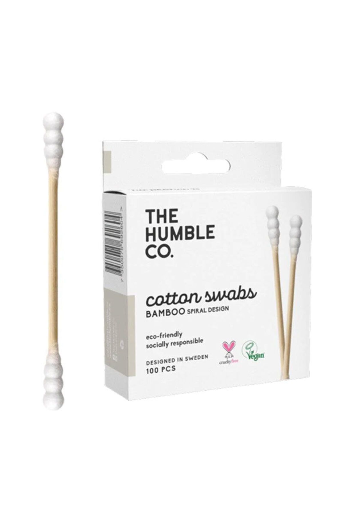 Humble Brush The Humble Co Bamboo Kulak Çubuğu Beyaz 100 Adet