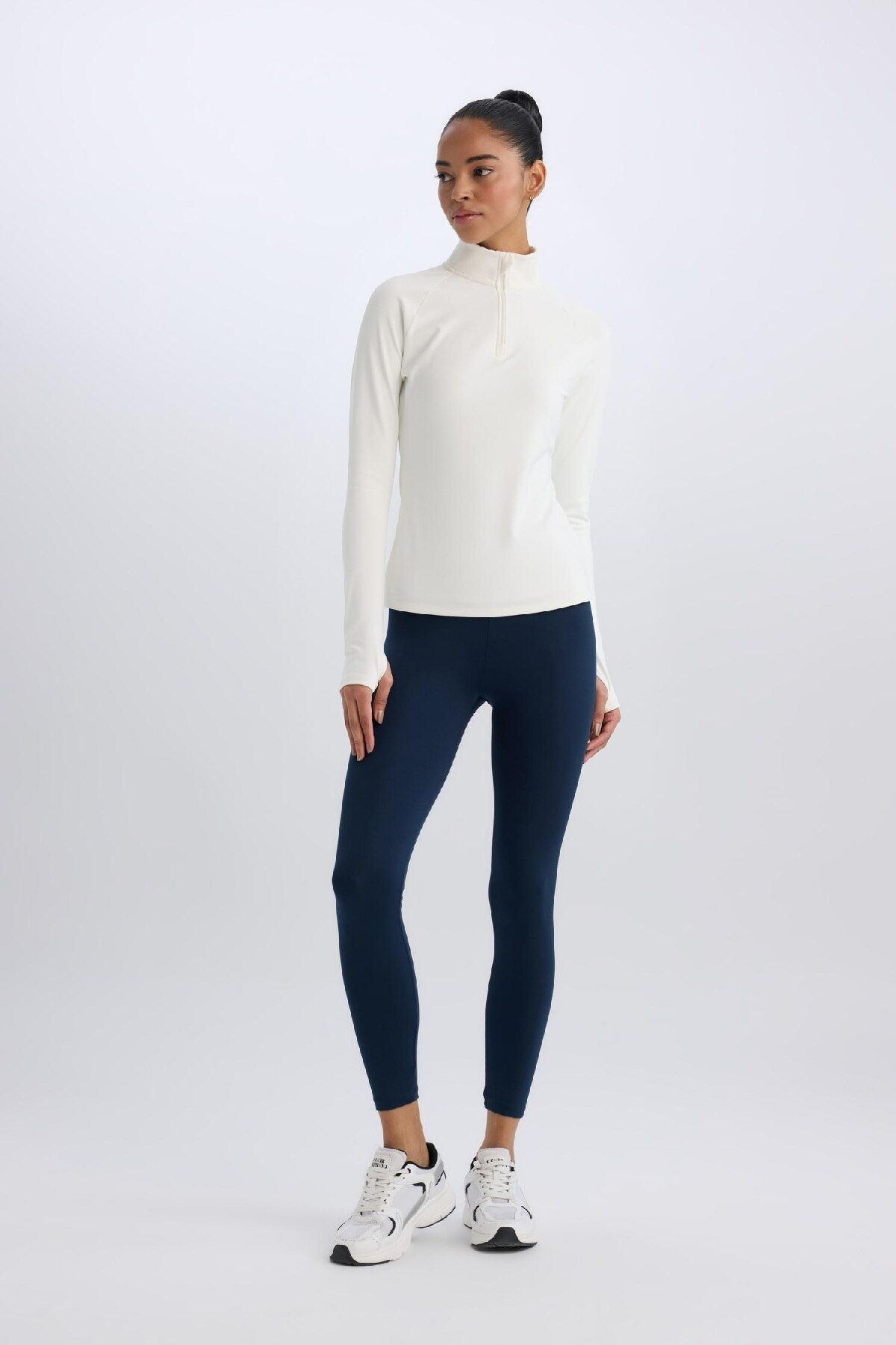 DeFacto-Defactofit Waist Hugging Athlete Leggings B4590Ax24Wn 3