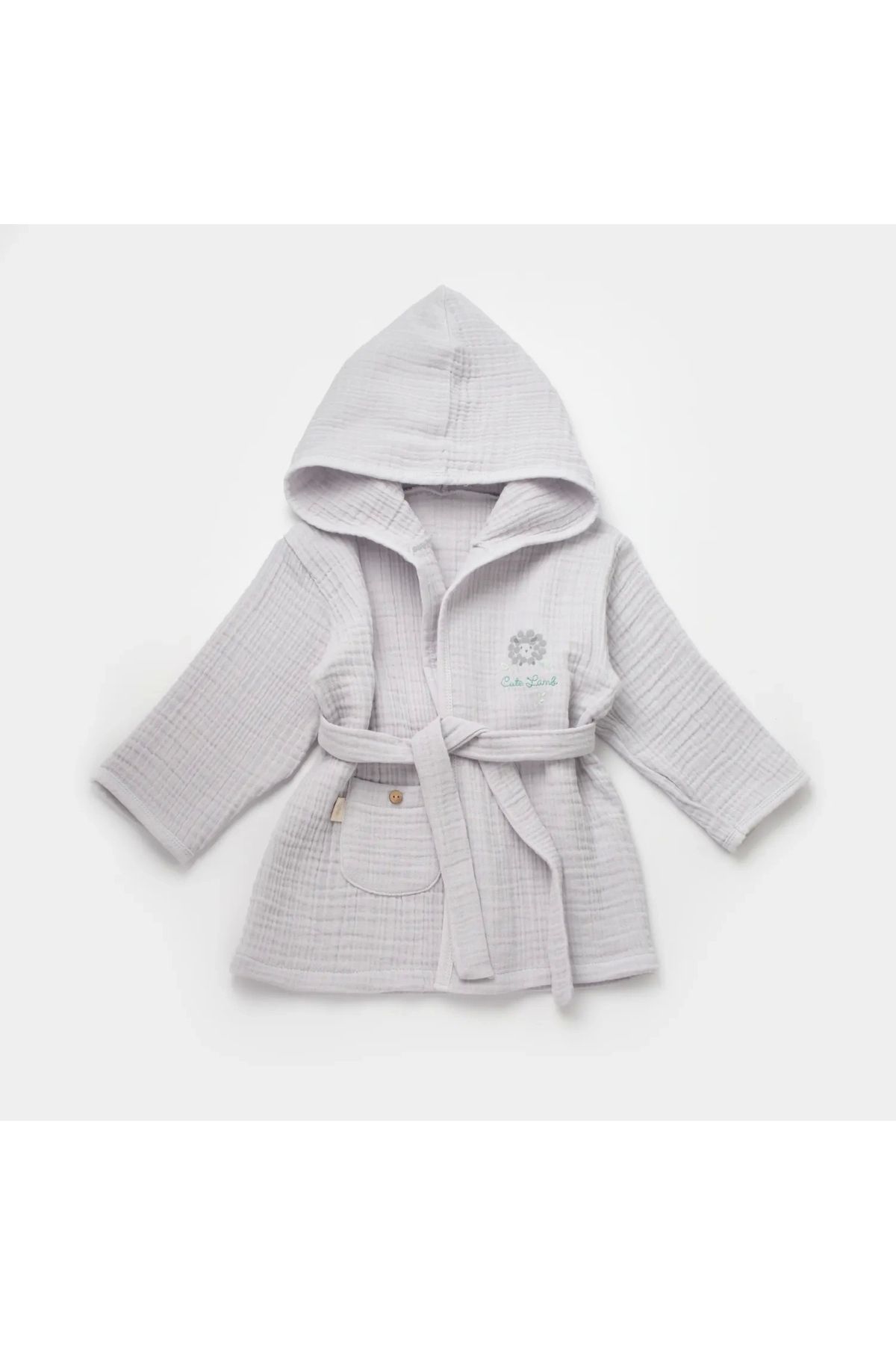 Bibaby Lamb Friends Bornoz 66467 Gri