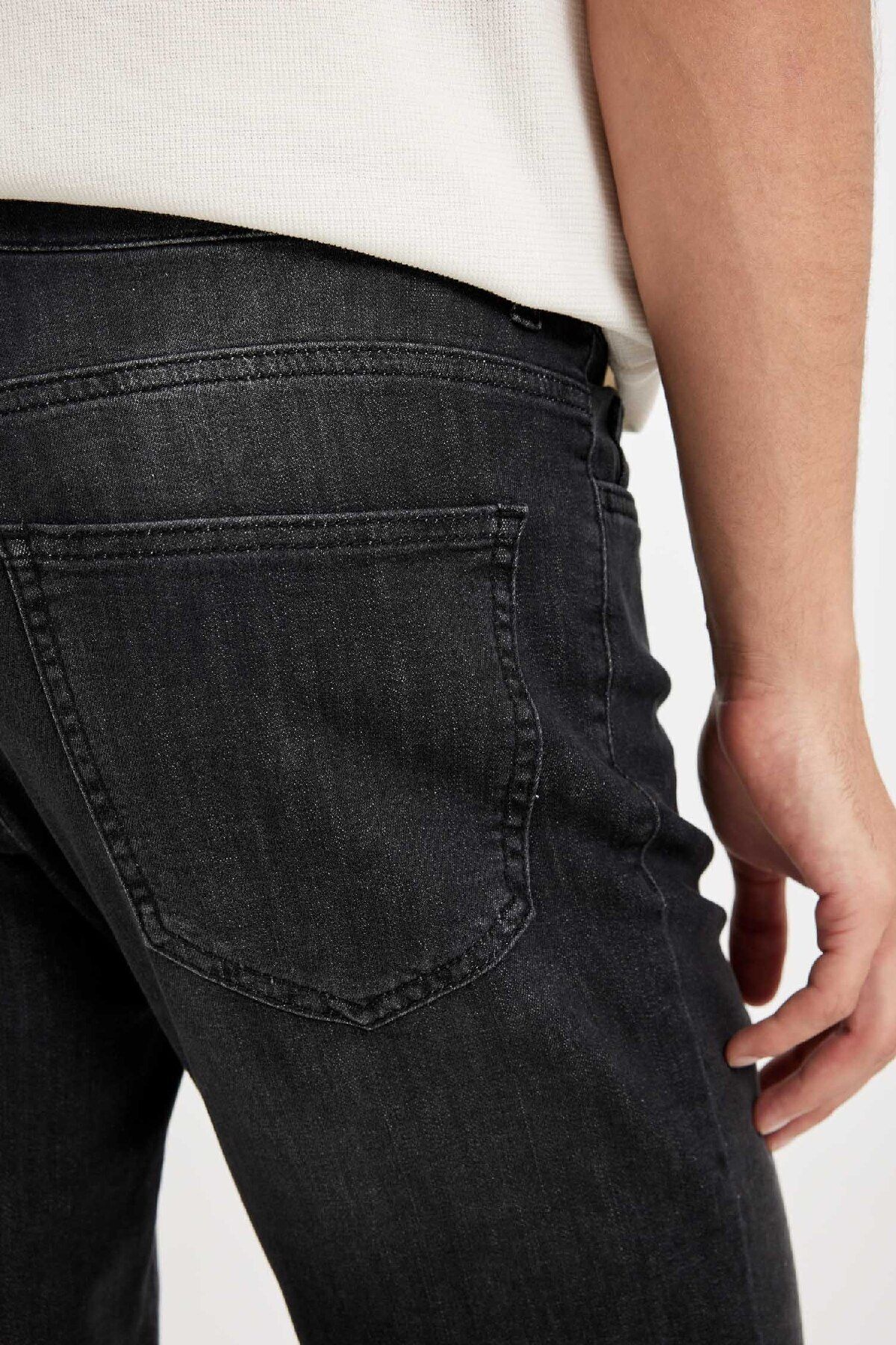 DeFacto-Jean Bermuda Shorts - Regular Fit D3960AX24SM 6