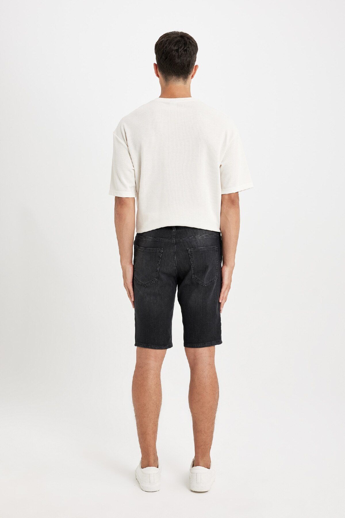 DeFacto-Jean Bermuda Shorts - Regular Fit D3960AX24SM 7