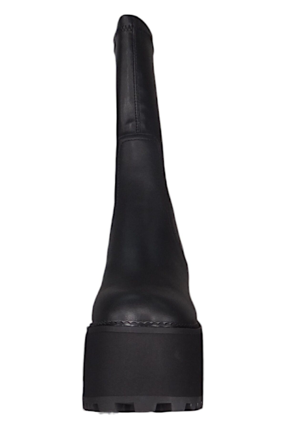 Buffalo-Damen Elegante Stiefelette Killah Sock Boot 1622376 Schwarz Black Kunstleder 6