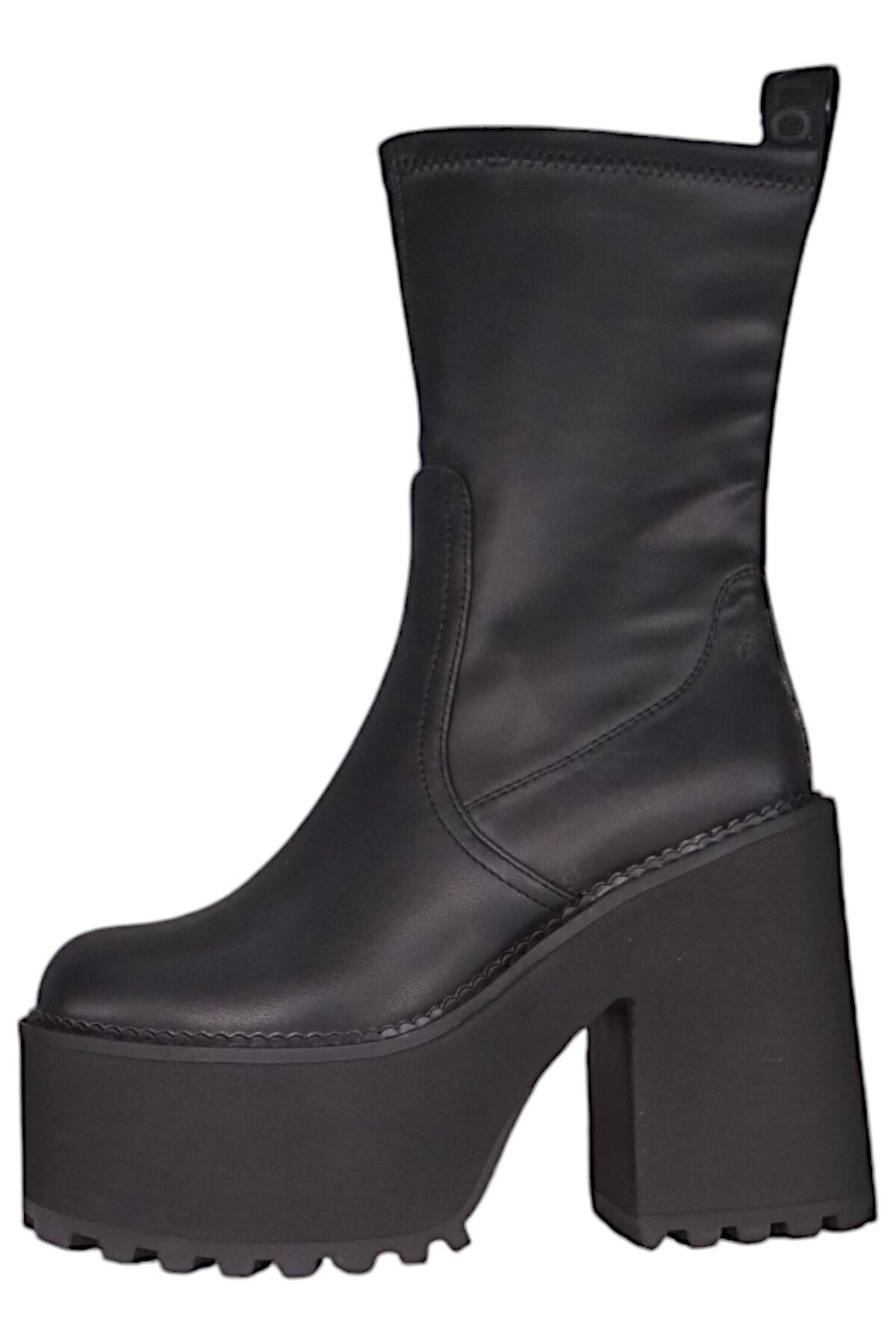 Buffalo-Damen Elegante Stiefelette Killah Sock Boot 1622376 Schwarz Black Kunstleder 3