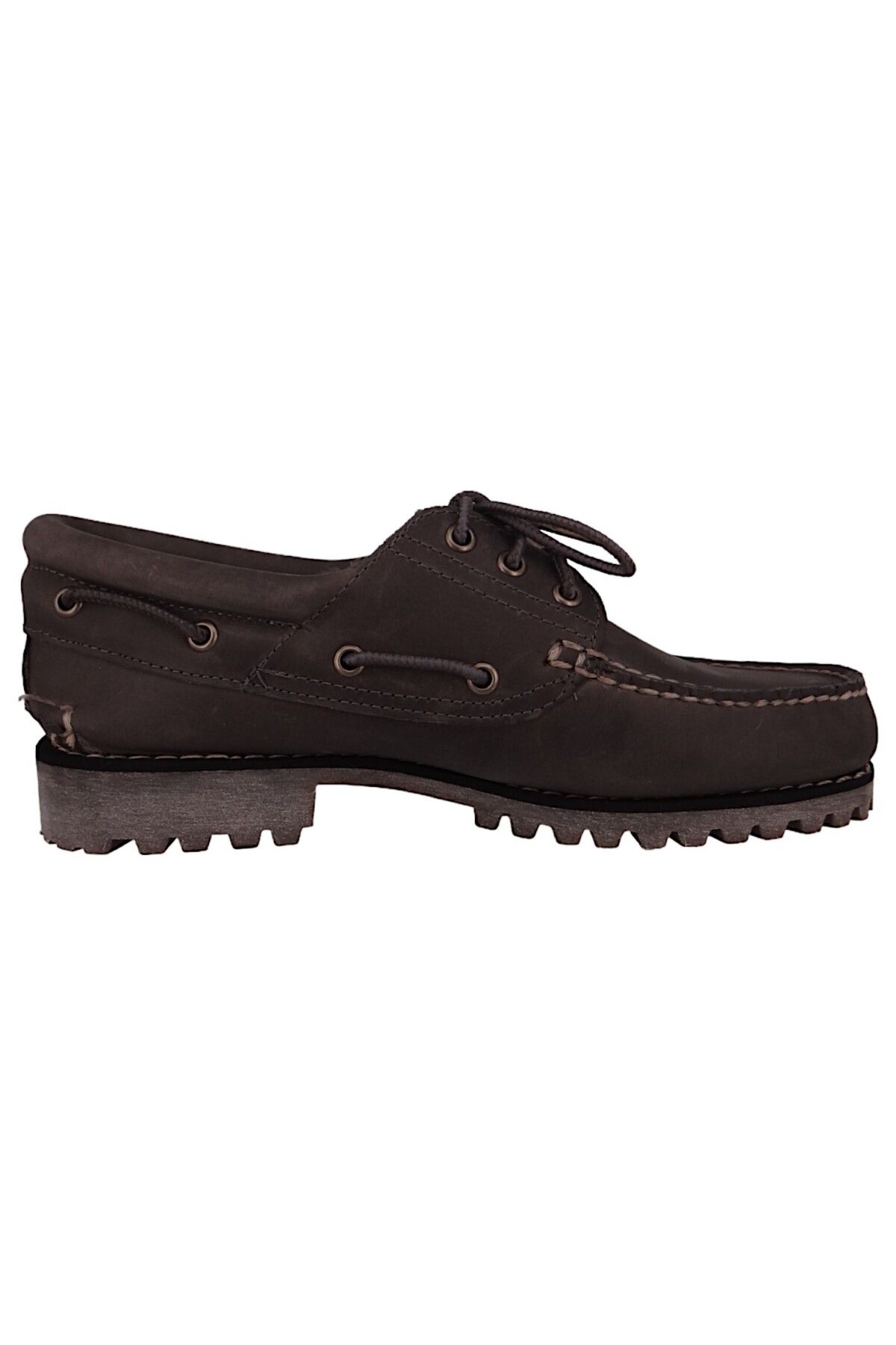Timberland-Herren Segel-/bootsschuhe Halbschuhe Authentic Boat Tb0a2pdqel7 Grau Medium Grey Leder Mit Außensoh 5