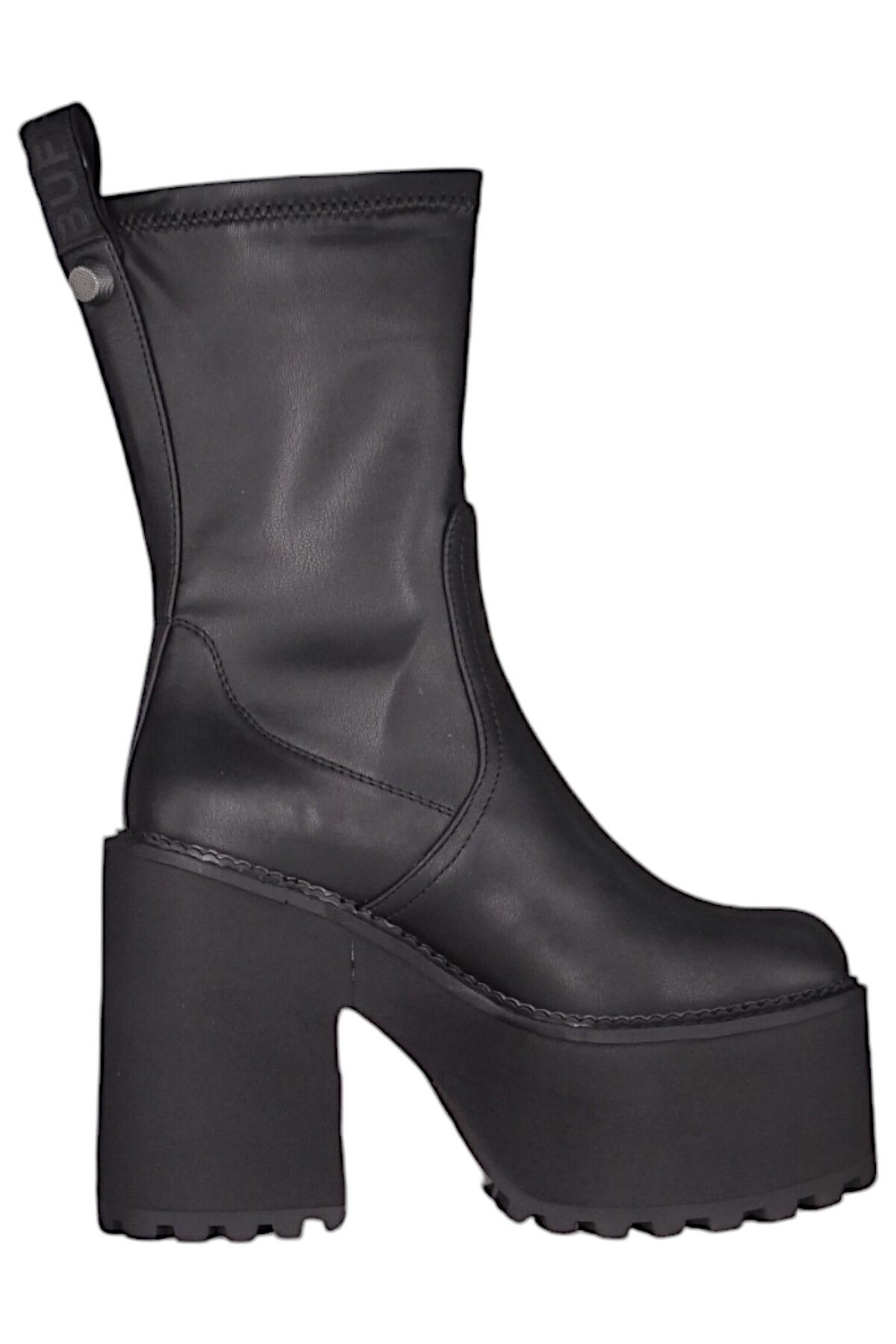 Buffalo-Damen Elegante Stiefelette Killah Sock Boot 1622376 Schwarz Black Kunstleder 5