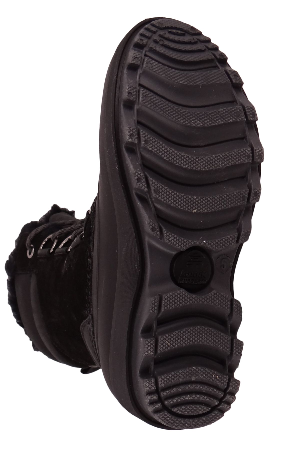 Kamik-Damen Winterstiefel Stiefel Lauren WK2429 Schwarz BLK Black Leder/Synthetik mit RAVEN & EVA 7