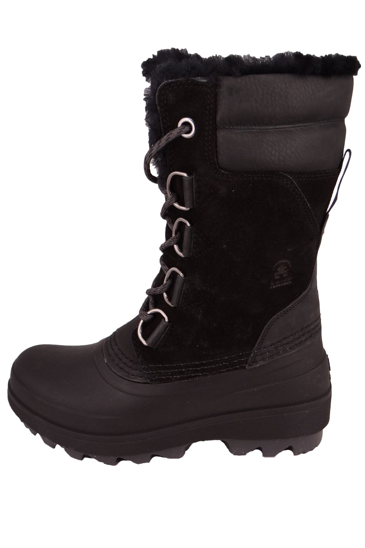 Kamik-Damen Winterstiefel Stiefel Lauren WK2429 Schwarz BLK Black Leder/Synthetik mit RAVEN & EVA 3
