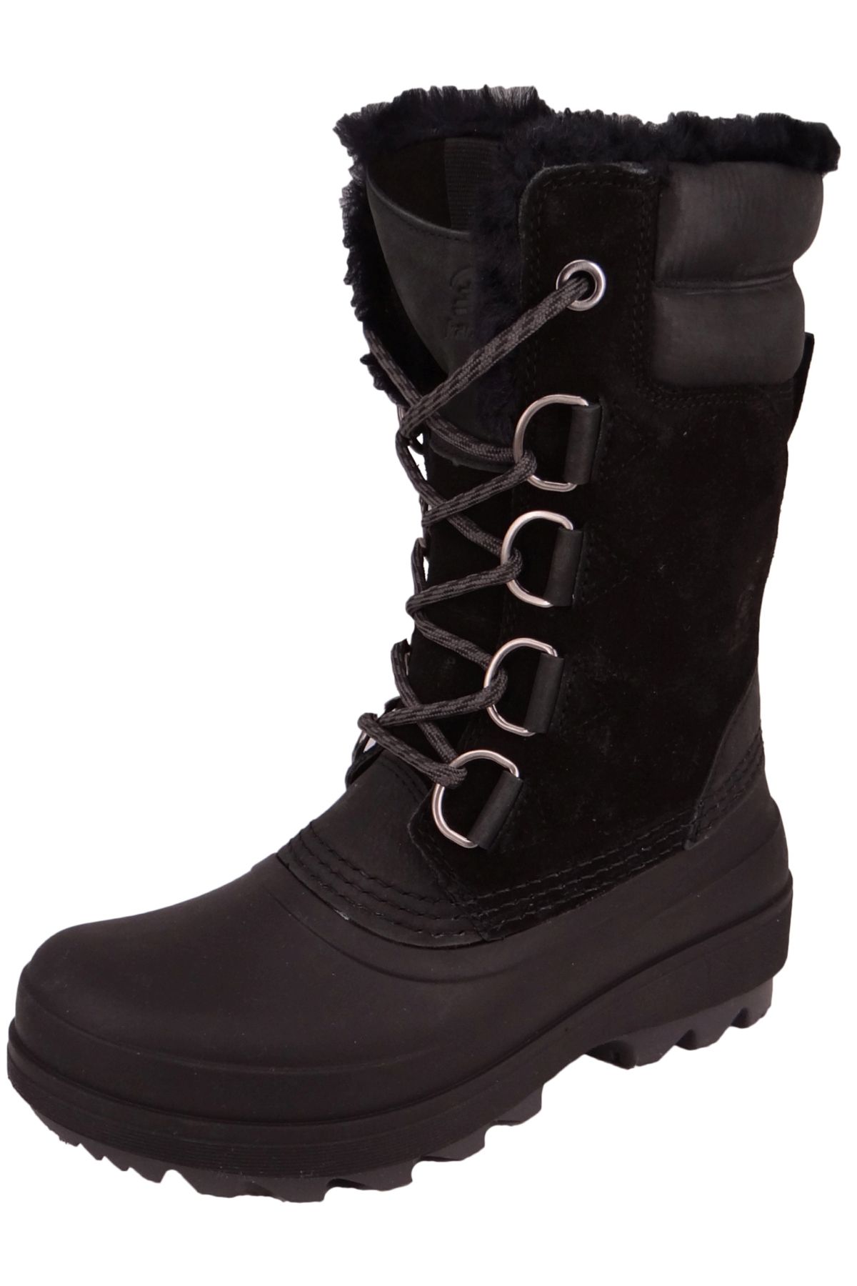 Kamik-Damen Winterstiefel Stiefel Lauren WK2429 Schwarz BLK Black Leder/Synthetik mit RAVEN & EVA 1