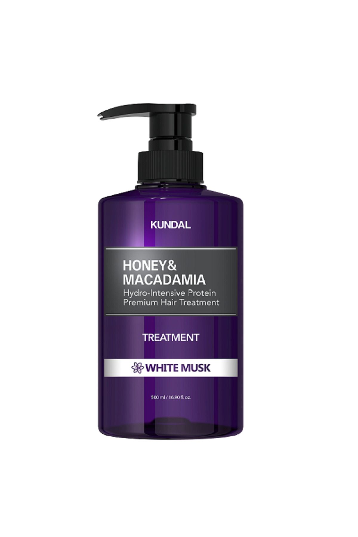 Kundal-Honey and Macadamia Hydro-Intensive Protein Premium Hair Treatment White Musk 500 mL 1