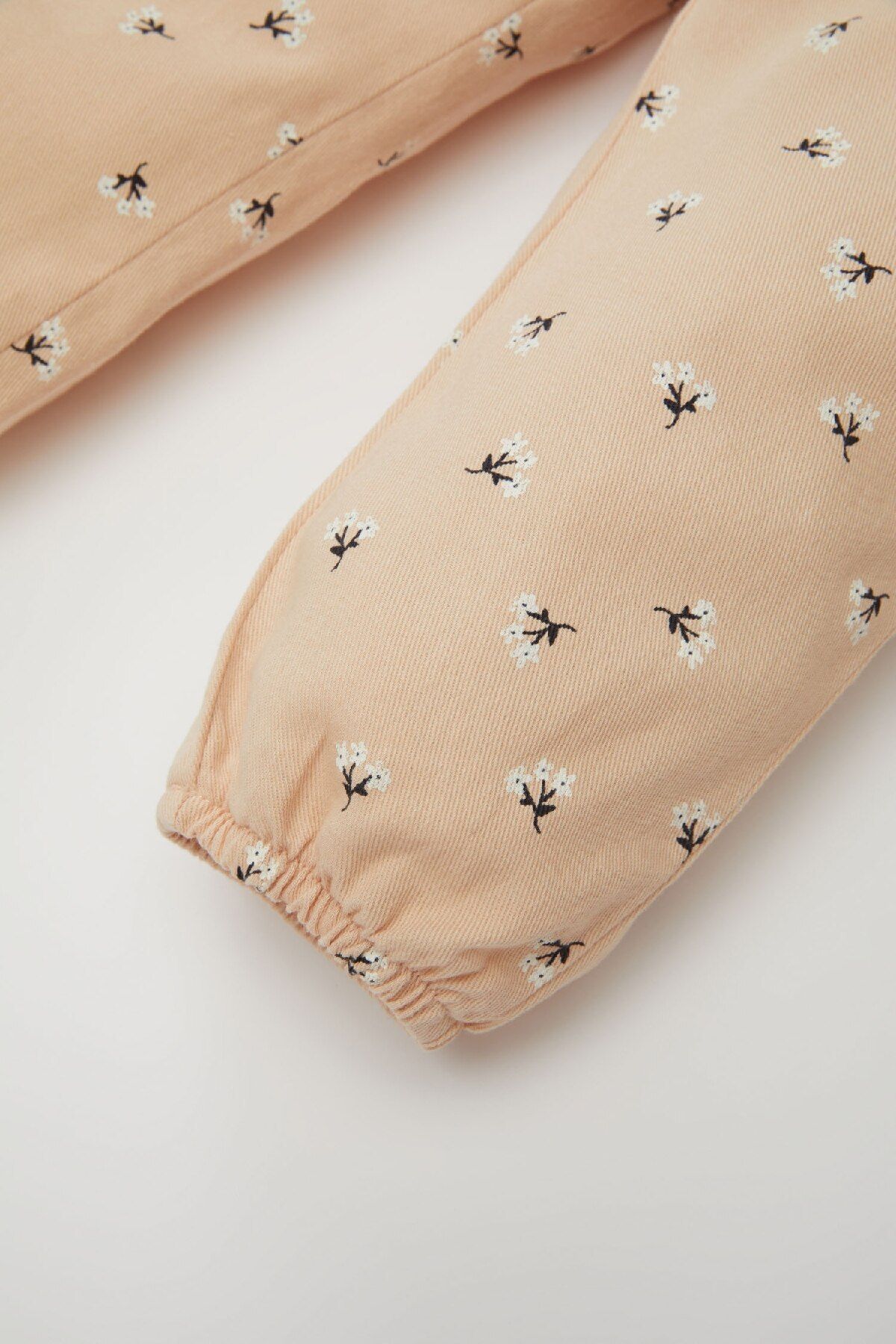 DeFacto-Baby Girl Set of 2 Twill Printed Long Sleeve Snap Fastener Body Elastic Waist Patterned Bottom D4116A524Wn 5
