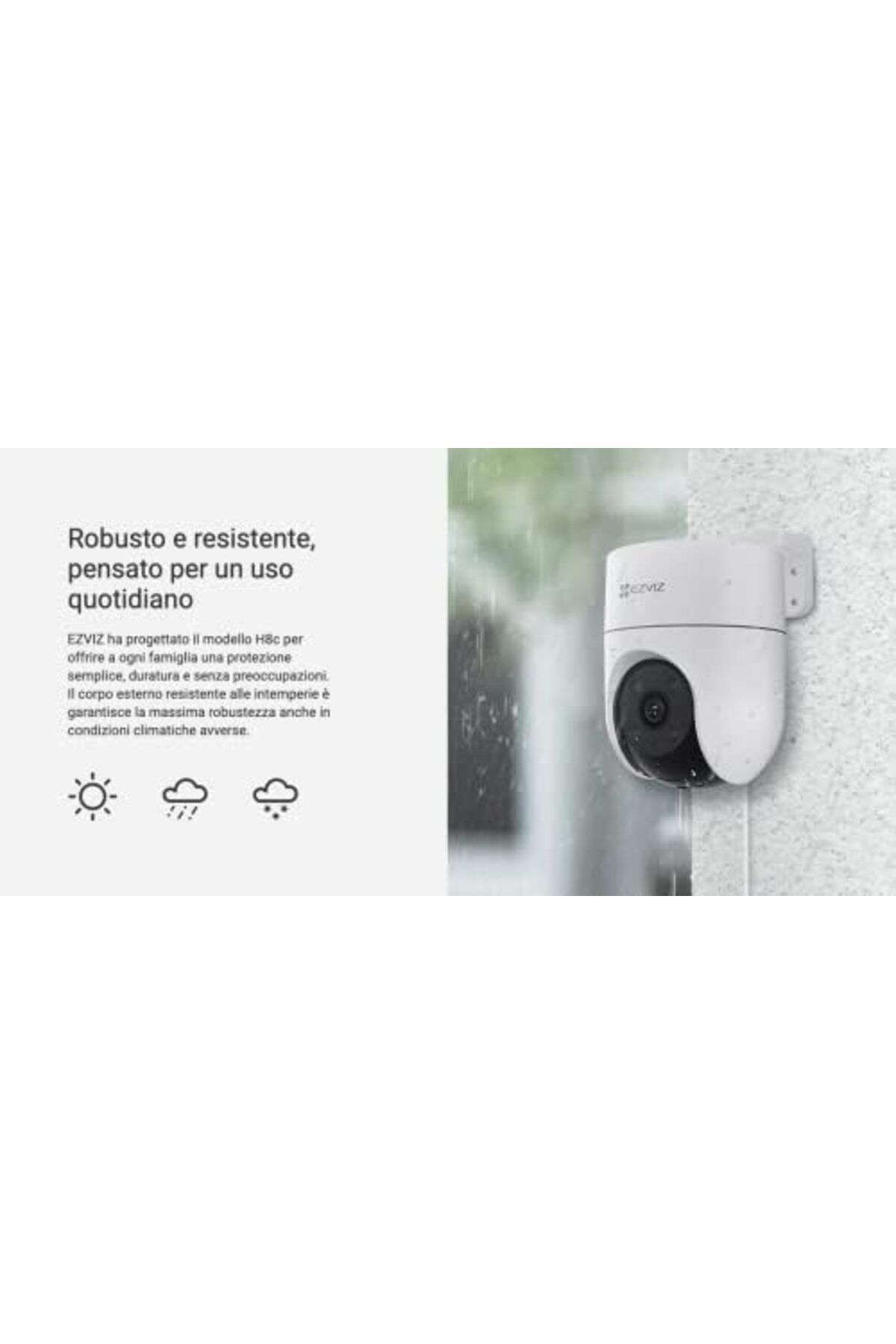EZVIZ-كاميرا مراقبة H8C، كاميرا خارجية بدقة 1080 بكسل مزودة بخاصية WiFi مع نظام دفاع نشط، وكشف حركة الإنسان بالذكاء الاصطناعي 5