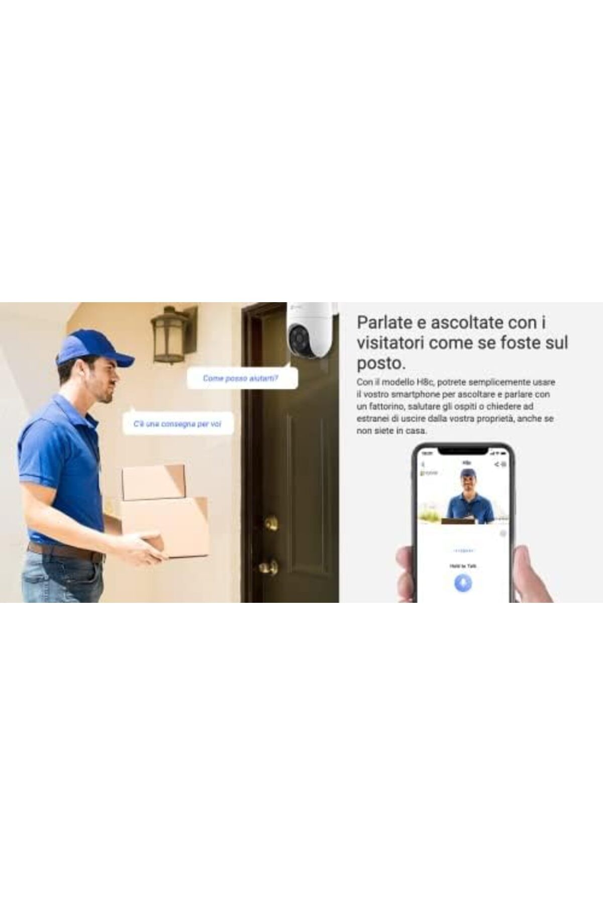 EZVIZ-كاميرا مراقبة H8C، كاميرا خارجية بدقة 1080 بكسل مزودة بخاصية WiFi مع نظام دفاع نشط، وكشف حركة الإنسان بالذكاء الاصطناعي 6