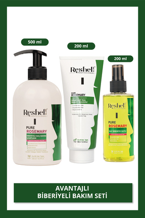Reshell Biberiyeli Güçlendirici, Onarıcı Saç Bakım Seti