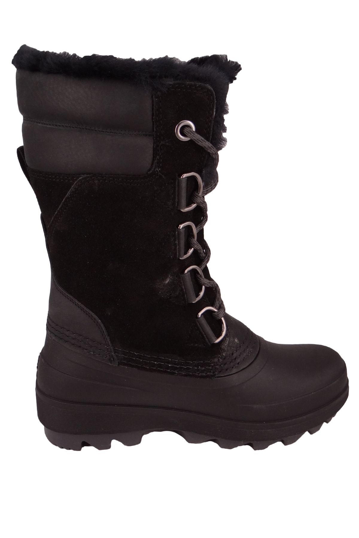 Kamik-Damen Winterstiefel Stiefel Lauren WK2429 Schwarz BLK Black Leder/Synthetik mit RAVEN & EVA 5