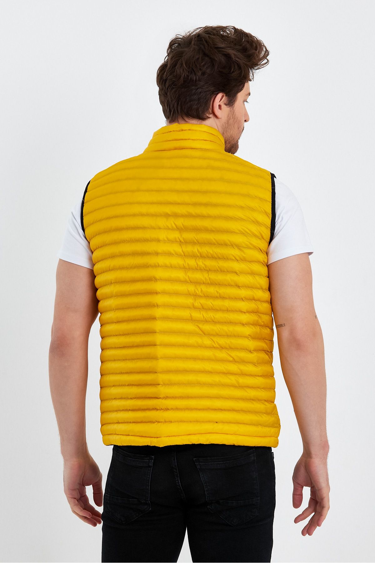 Weyeze-Stand Collar Thin Puffer Vest Ad-K59155Prm 7