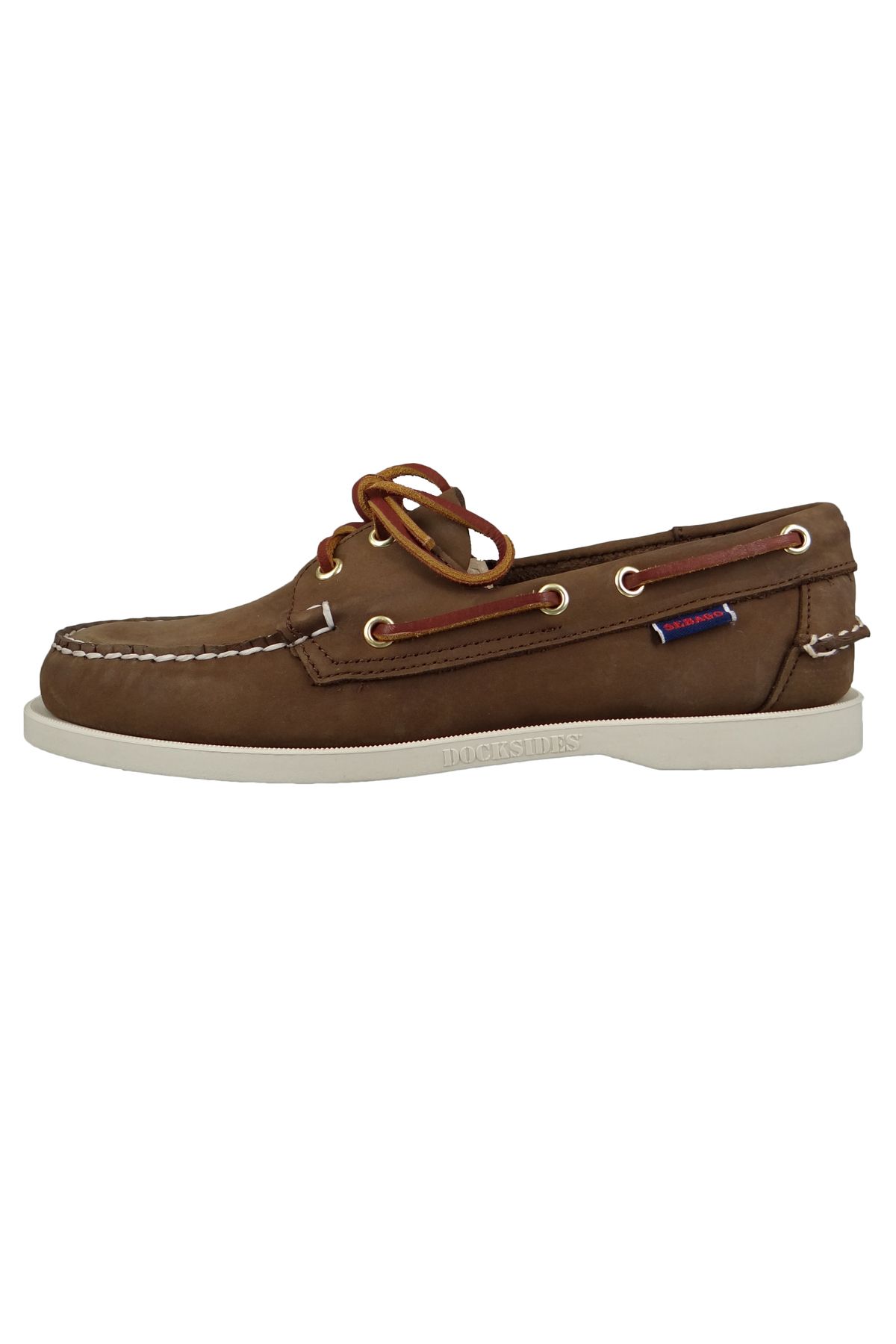 Sebago-Herren Segel-/Bootsschuhe Halbschuhe Docksides 7000GA0 Braun 901 Dk. Braunes Leder 3