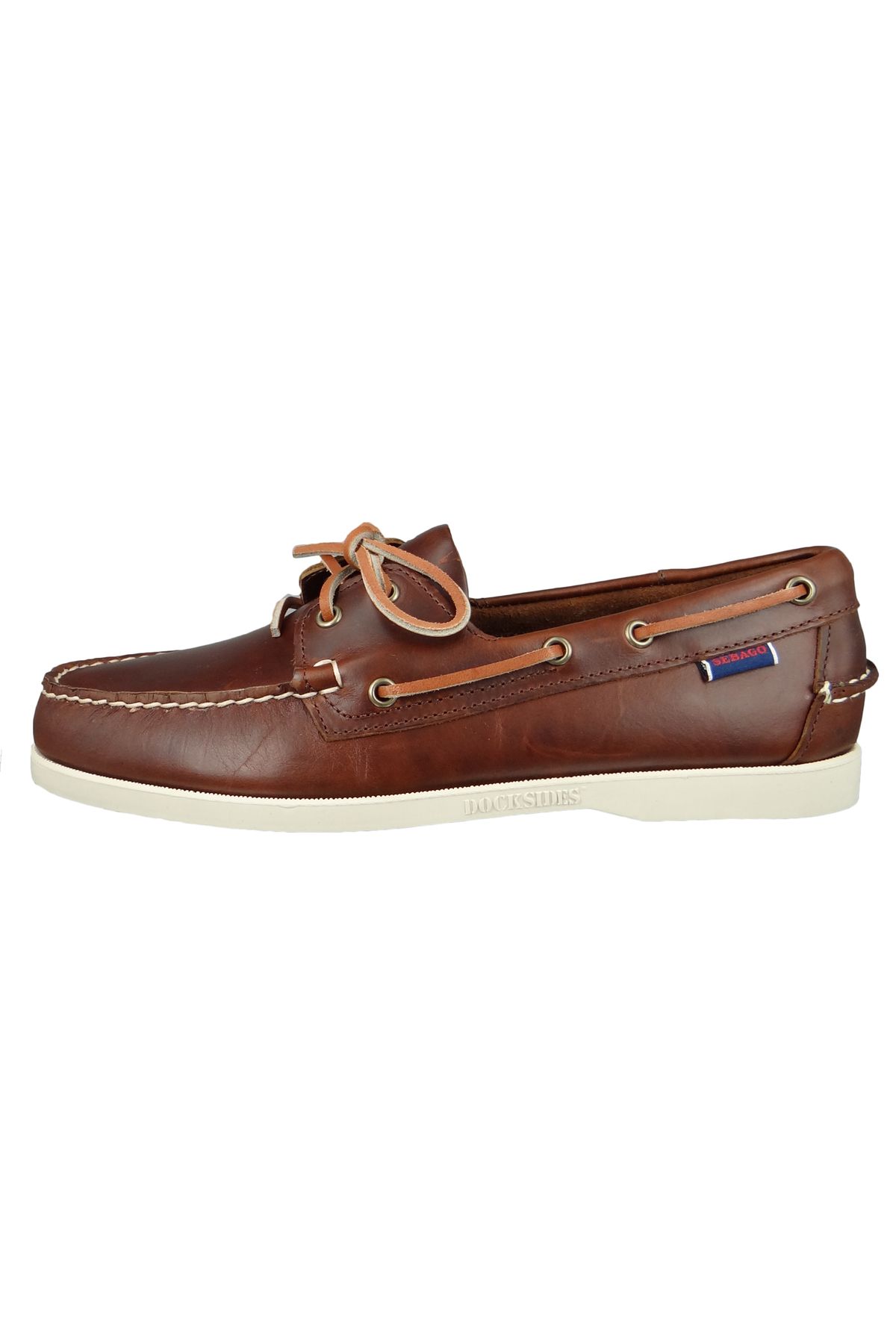 Sebago-Herren Segel-/bootsschuhe Halbschuhe Docksides 70000g0 Braun 900 Brown Leder 3