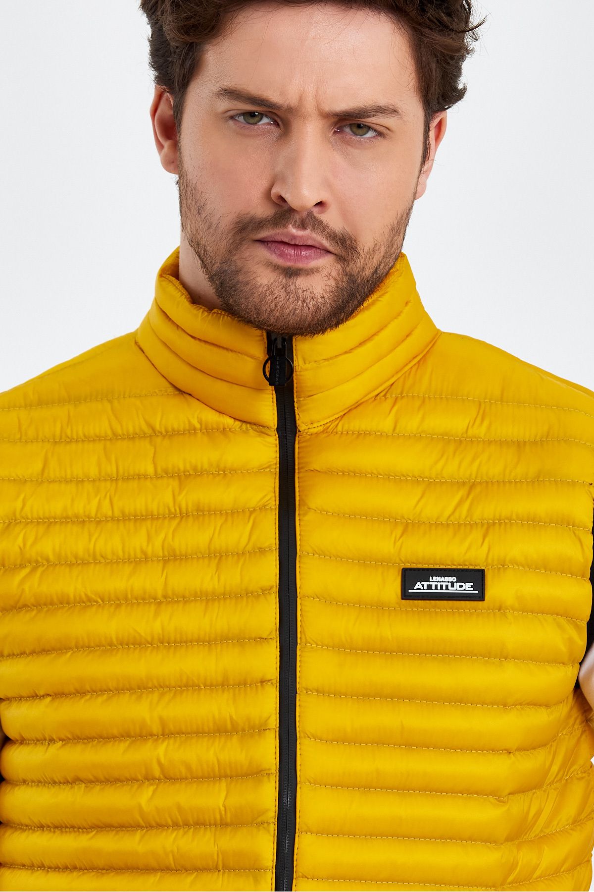 Weyeze-Stand Collar Thin Puffer Vest Ad-K59155Prm 4